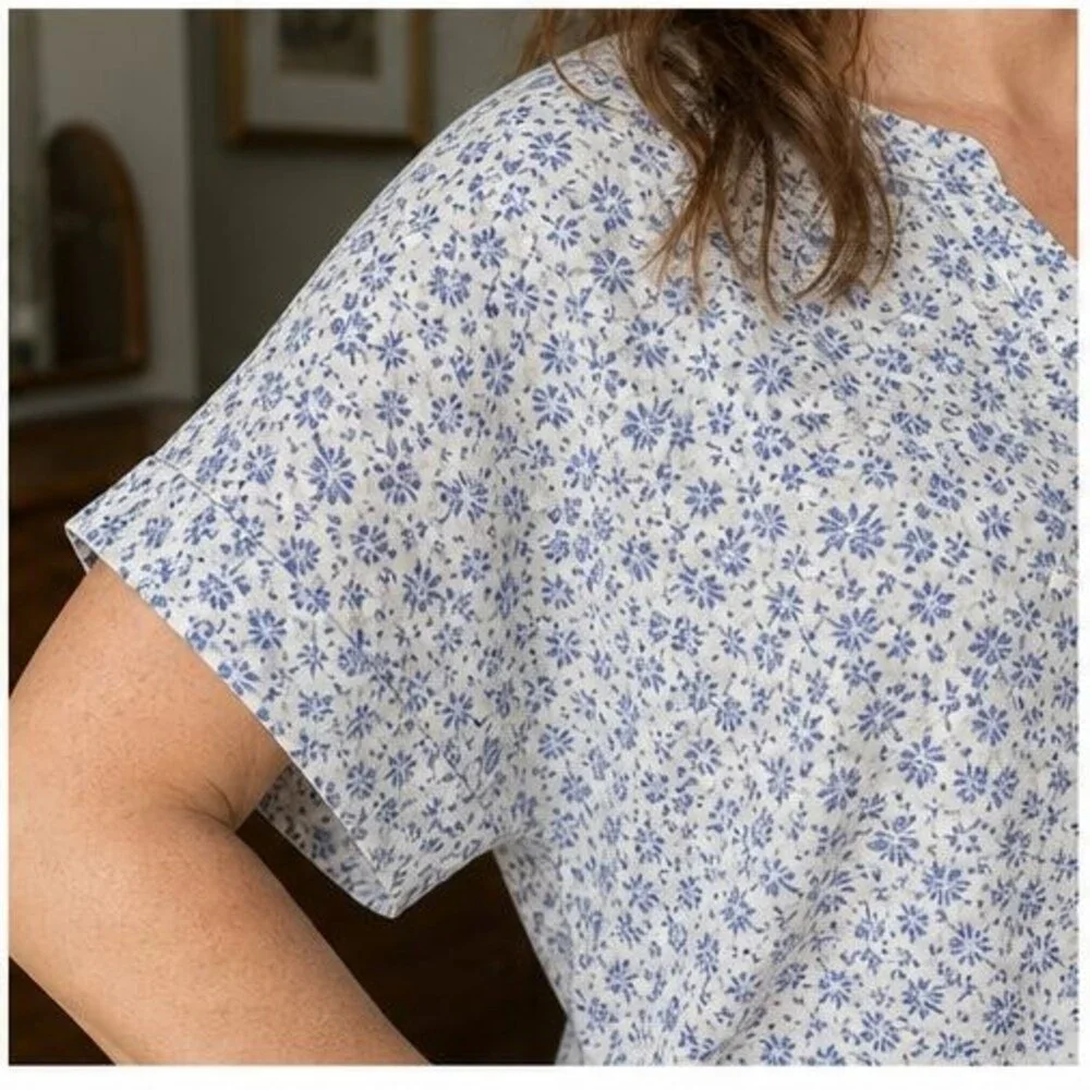 Sage V Neck Top